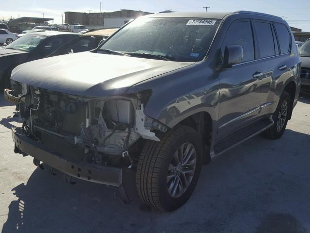 JTJJM7FX8E5083691 - 2014 LEXUS GX PREMIUM GRAY photo 2