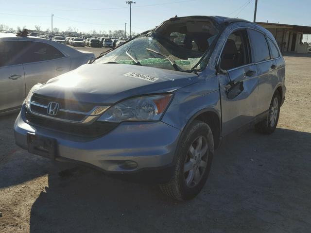 5J6RE3H4XBL042754 - 2011 HONDA CR-V SE BLUE photo 2