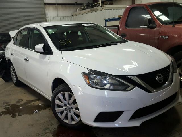 3N1AB7AP2GY228555 - 2016 NISSAN SENTRA S WHITE photo 1