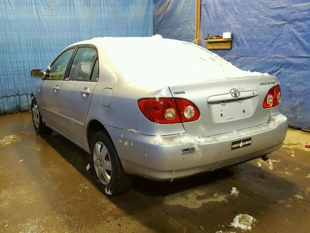 1NXBR32E46Z600753 - 2006 TOYOTA COROLLA CE SILVER photo 3