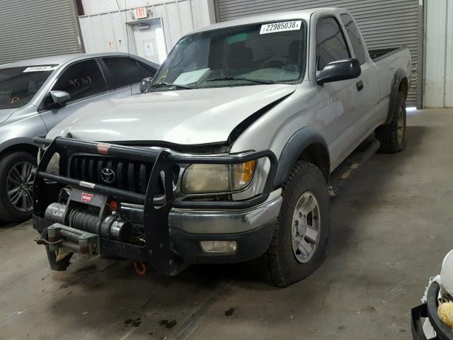 5TEWN72NX3Z216729 - 2003 TOYOTA TACOMA XTR SILVER photo 2