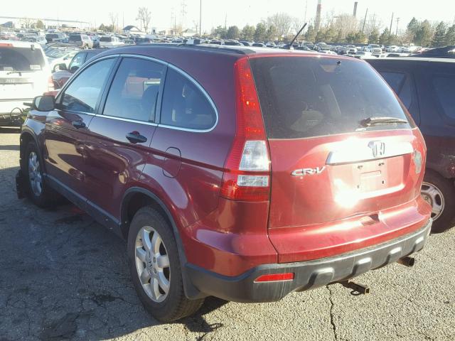 5J6RE48589L026271 - 2009 HONDA CR-V EX RED photo 3