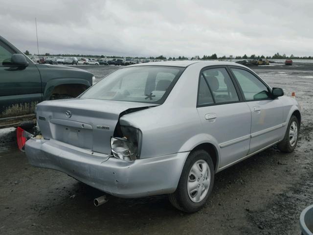 JM1BJ2227X0186551 - 1999 MAZDA PROTEGE DX SILVER photo 4