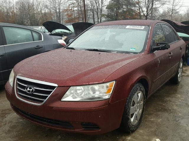 5NPET4AC6AH607635 - 2010 HYUNDAI SONATA GLS RED photo 2