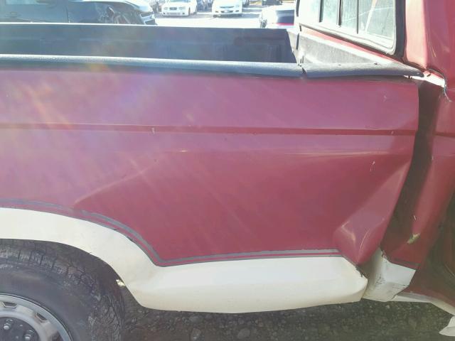 1FTBR10T7JUC30756 - 1988 FORD RANGER RED photo 9