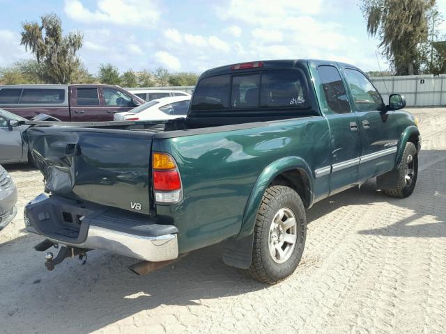 5TBRT3412YS003745 - 2000 TOYOTA TUNDRA ACC GREEN photo 4