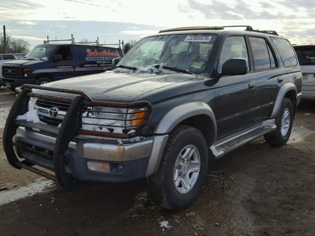 JT3HN86R029072795 - 2002 TOYOTA 4RUNNER SR GREEN photo 2