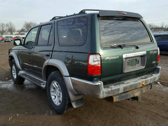 JT3HN86R029072795 - 2002 TOYOTA 4RUNNER SR GREEN photo 3