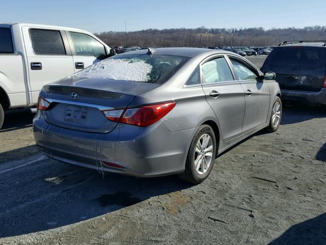 5NPEB4AC7DH533102 - 2013 HYUNDAI SONATA GLS GRAY photo 4