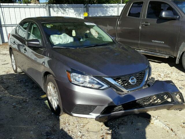 3N1AB7AP9HY281013 - 2017 NISSAN SENTRA S GRAY photo 1