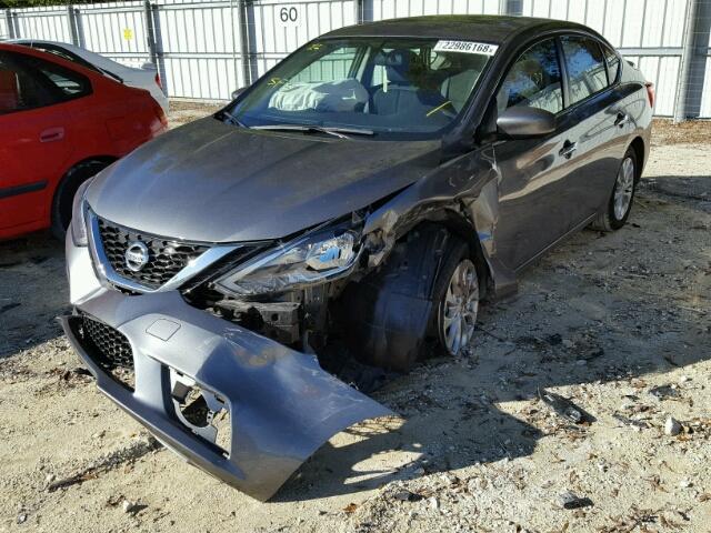 3N1AB7AP9HY281013 - 2017 NISSAN SENTRA S GRAY photo 2