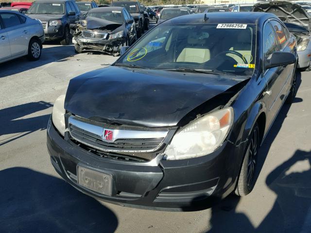 1G8ZS57N58F293543 - 2008 SATURN AURA XE BLACK photo 2