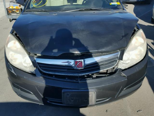 1G8ZS57N58F293543 - 2008 SATURN AURA XE BLACK photo 7