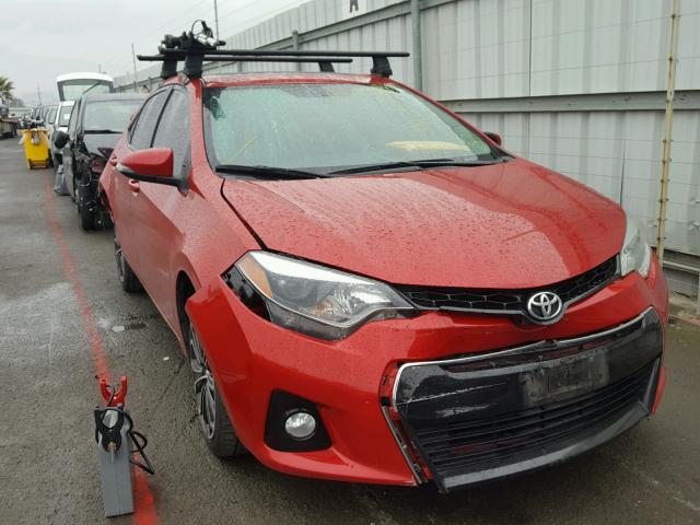 5YFBURHE8EP097947 - 2014 TOYOTA COROLLA L RED photo 1