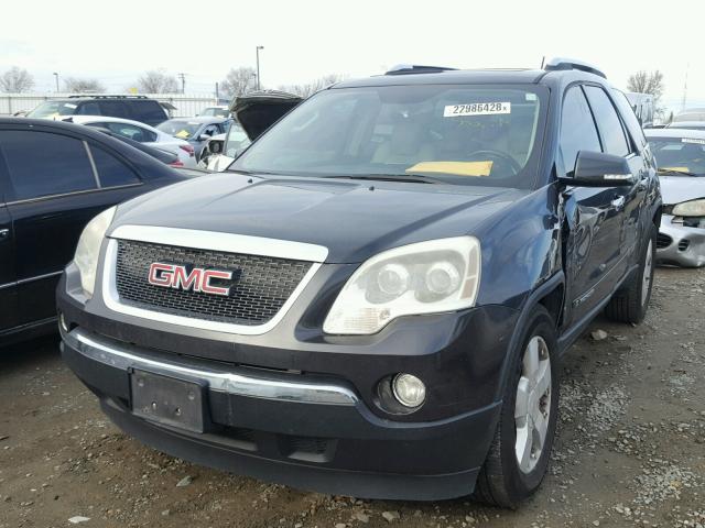 1GKER33797J159243 - 2007 GMC ACADIA SLT BLACK photo 2