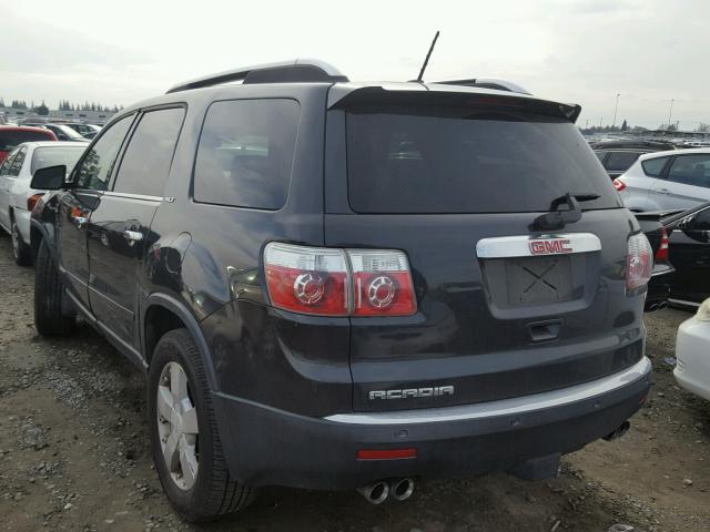 1GKER33797J159243 - 2007 GMC ACADIA SLT BLACK photo 3