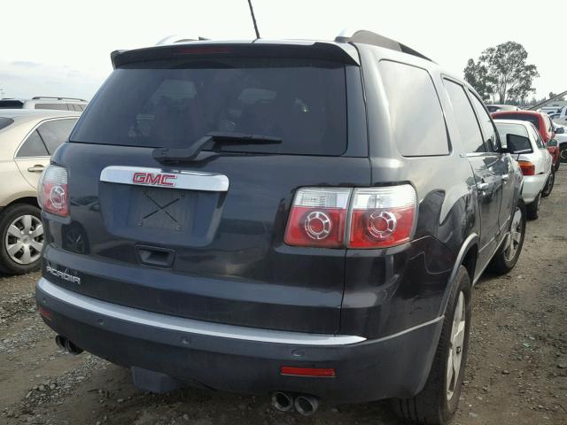 1GKER33797J159243 - 2007 GMC ACADIA SLT BLACK photo 4