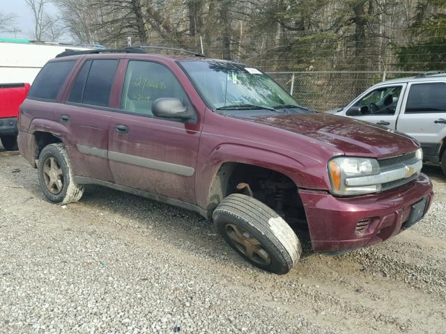 1GNDT13S452108183 - 2005 CHEVROLET TRAILBLAZE RED photo 1