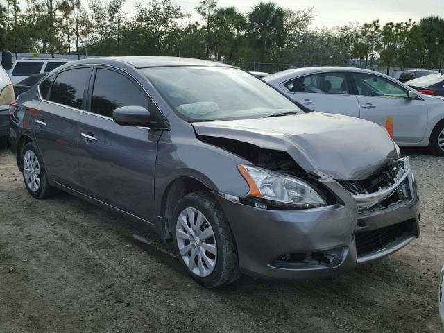 3N1AB7AP7FY364694 - 2015 NISSAN SENTRA S GRAY photo 1