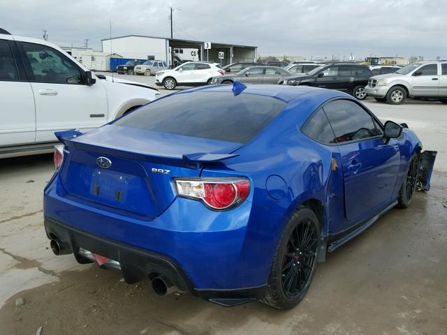 JF1ZCAC10F9600326 - 2015 SUBARU BRZ 2.0 LI BLUE photo 4