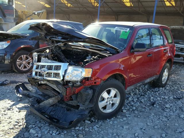 1FMCU0C70AKC81762 - 2010 FORD ESCAPE XLS RED photo 2