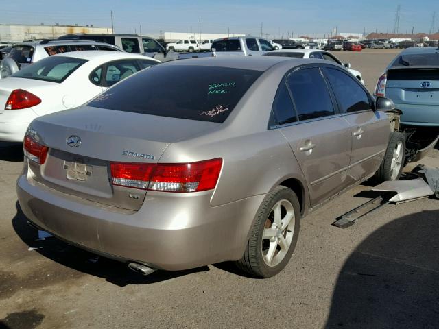 5NPEU46F57H172454 - 2007 HYUNDAI SONATA SE GOLD photo 4