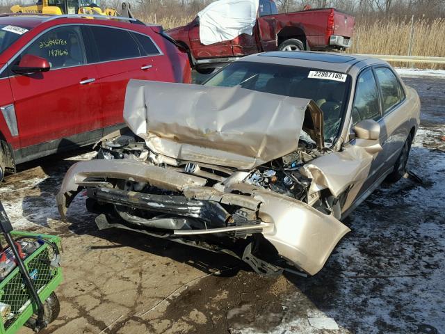 1HGCG56682A061855 - 2002 HONDA ACCORD EX TAN photo 2