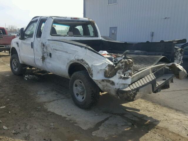 1FTSX21538EC59333 - 2008 FORD F250 SUPER WHITE photo 3