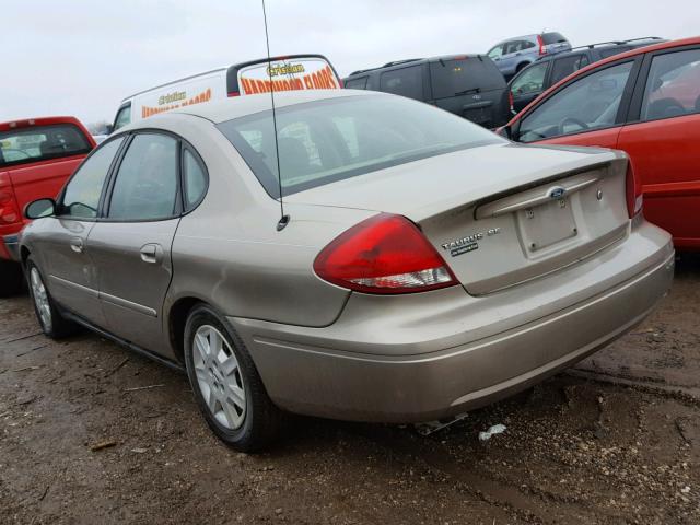 1FAFP53U96A125203 - 2006 FORD TAURUS SE GOLD photo 3