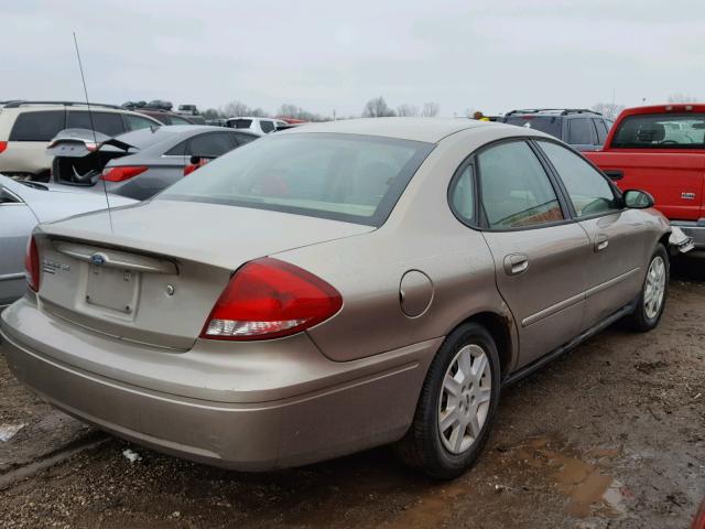 1FAFP53U96A125203 - 2006 FORD TAURUS SE GOLD photo 4