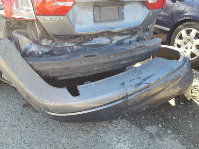 3VW2K7AJ7BM398128 - 2011 VOLKSWAGEN JETTA BASE 灰色 照片 9