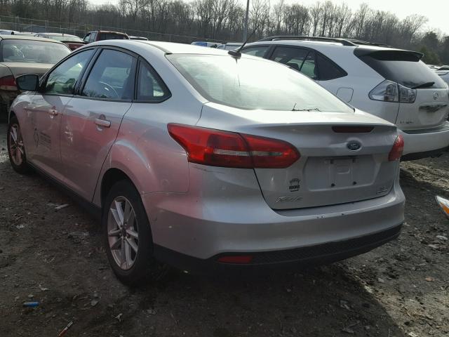 1FADP3F22FL339301 - 2015 FORD FOCUS SE SILVER photo 3