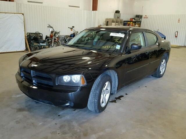 2B3KA43R58H154557 - 2008 DODGE CHARGER BLACK photo 2