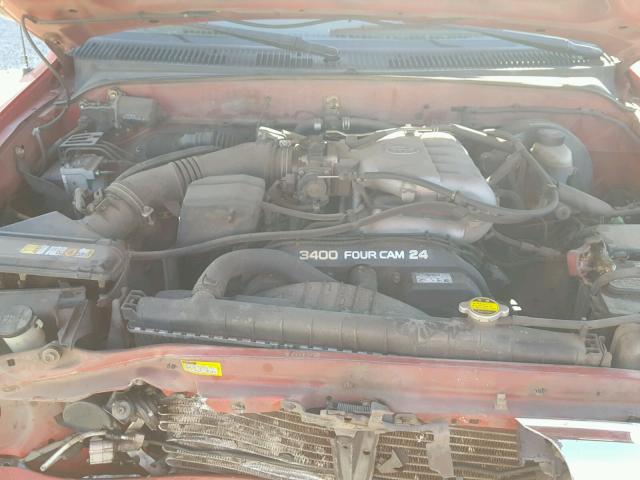 5TESN92N03Z231802 - 2003 TOYOTA TACOMA XTR RED photo 7