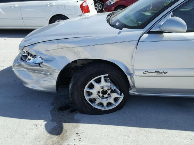 2G4WS52J821135740 - 2002 BUICK CENTURY CU SILVER photo 9