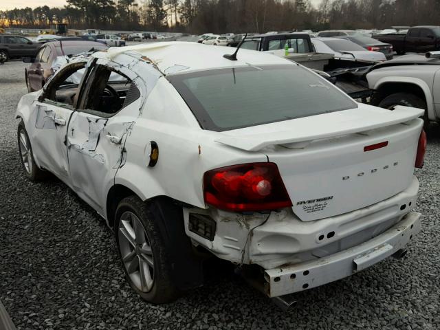 1C3CDZAG5DN769513 - 2013 DODGE AVENGER SE WHITE photo 3