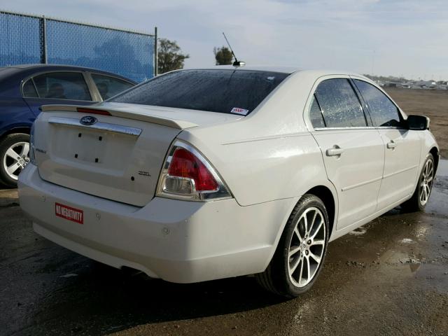 3FAHP08Z09R126718 - 2009 FORD FUSION SEL WHITE photo 4