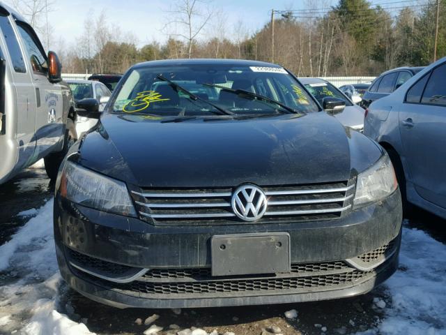 1VWAP7A34DC149420 - 2013 VOLKSWAGEN PASSAT S BLACK photo 9