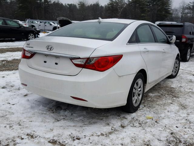 5NPEB4AC3CH403140 - 2012 HYUNDAI SONATA GLS WHITE photo 4