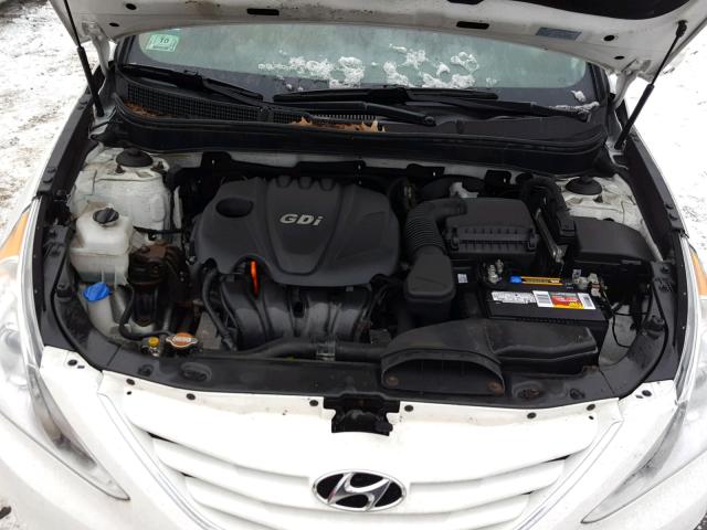 5NPEB4AC3CH403140 - 2012 HYUNDAI SONATA GLS WHITE photo 7