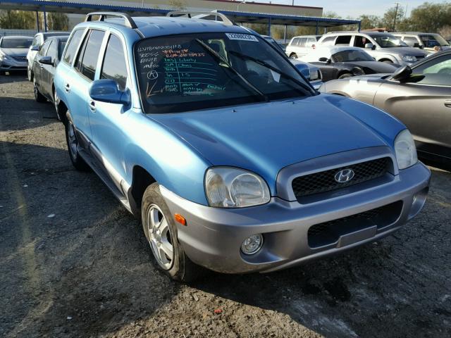 KM8SC13DX3U559794 - 2003 HYUNDAI SANTA FE G BLUE photo 1