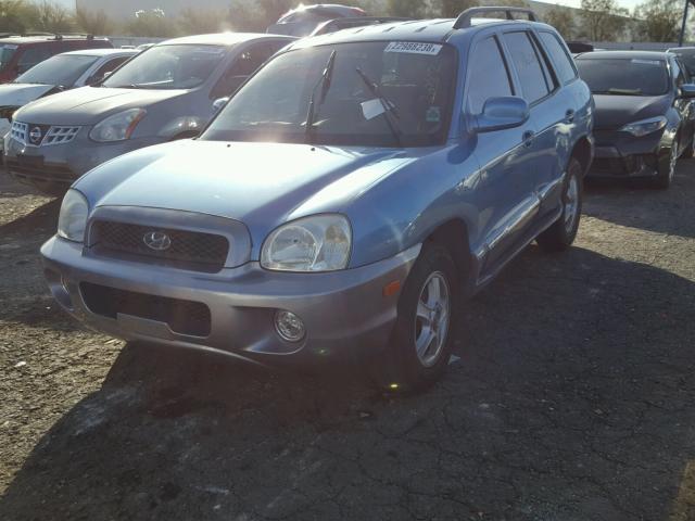 KM8SC13DX3U559794 - 2003 HYUNDAI SANTA FE G BLUE photo 2