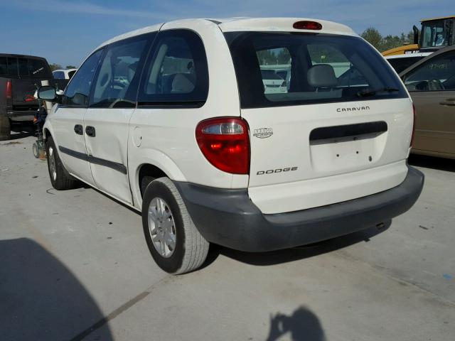 1D4GP25B15B428299 - 2005 DODGE CARAVAN SE WHITE photo 3