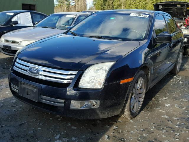 3FAHP08Z78R233652 - 2008 FORD FUSION SEL BLUE photo 2