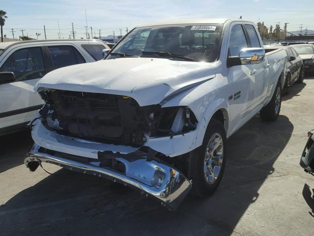 1C6RR6JT8HS751573 - 2017 RAM 1500 LARAM WHITE photo 2