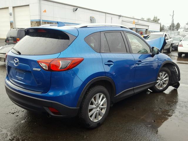 JM3KE4CY4E0334615 - 2014 MAZDA CX-5 TOURI BLUE photo 4