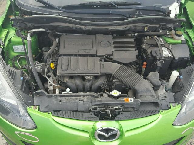 JM1DE1KZ5C0141297 - 2012 MAZDA MAZDA2 GREEN photo 7