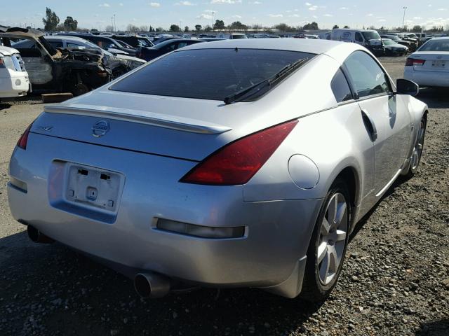 JN1AZ34D74T160358 - 2004 NISSAN 350Z COUPE SILVER photo 4