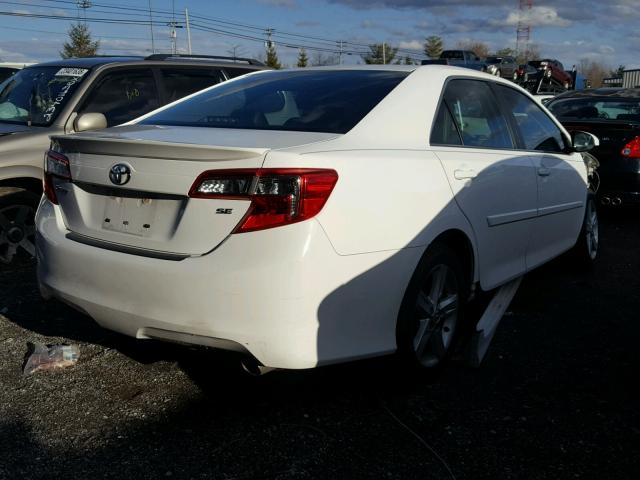 4T1BF1FK0EU386999 - 2014 TOYOTA CAMRY L WHITE photo 4