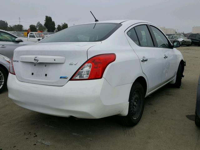 3N1CN7AP0CL840146 - 2012 NISSAN VERSA S WHITE photo 4